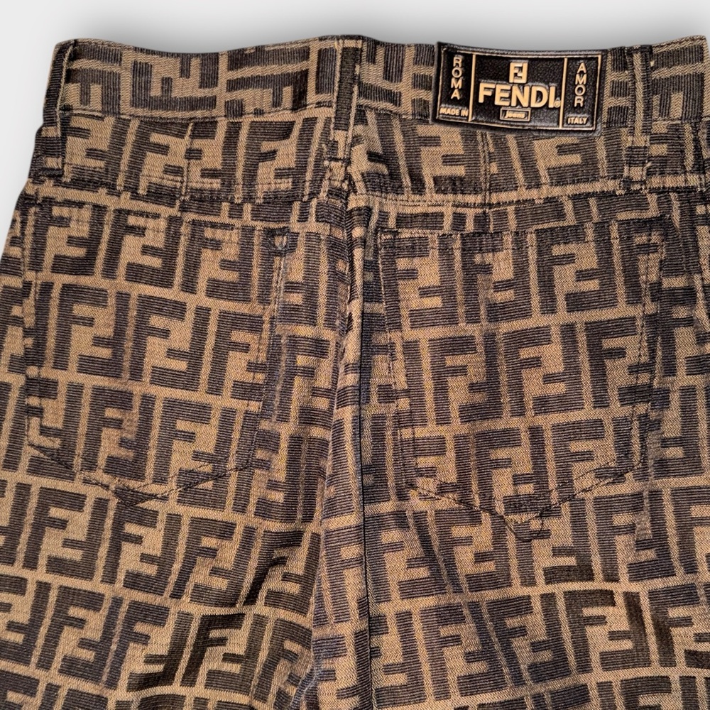 Authentic Vintage Fendi Zucca Monogram Jeans – IT 41 (fits 26/27) - Picture 12 of 16